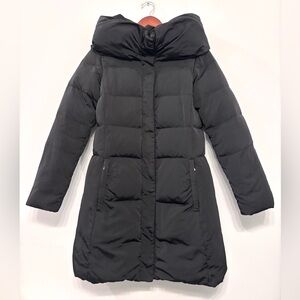 1 Madison Limited Collection Black Puffer Down Coat Oversized Collar Women’s S